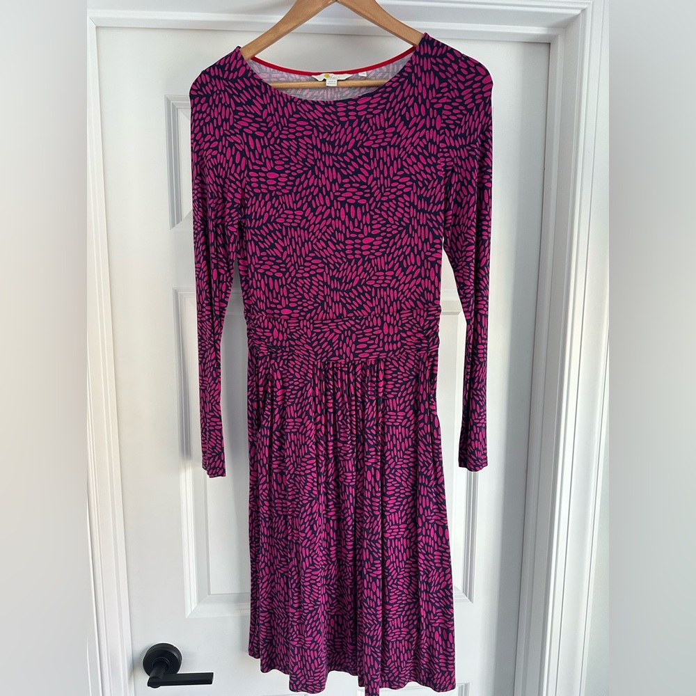 Boden Amalie Long Sleeved Jersey Dress